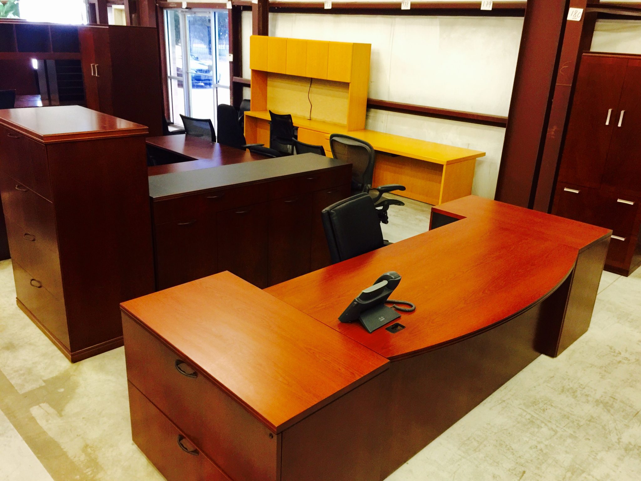 Ace Office Furniture Houston Texas New and Used Furniture C Desk Shape ...