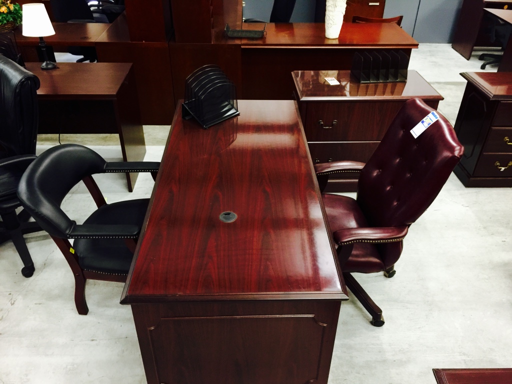 Used Desk, Lateral Files, Chairs