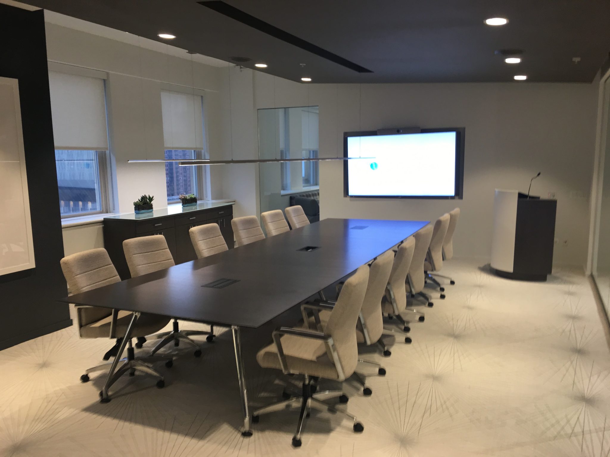 24 ft Conference Table with 12 chairs
