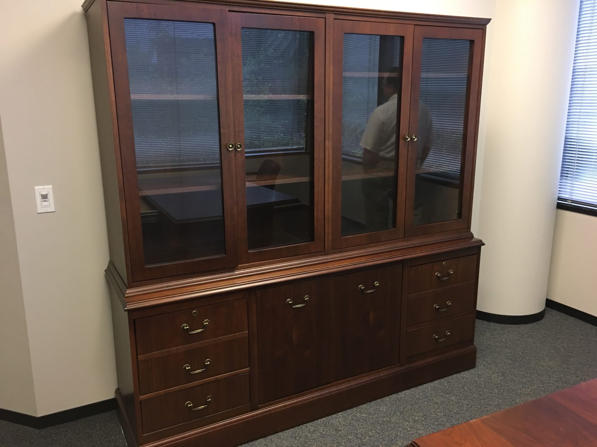 Used Credenza and Display Hutch