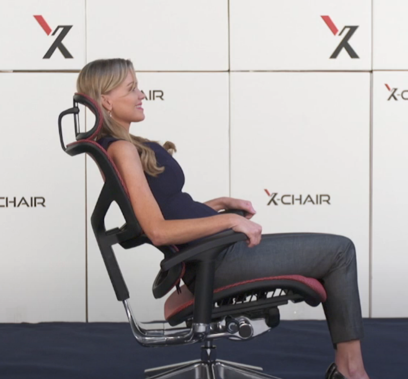 X Chair Model leaning back