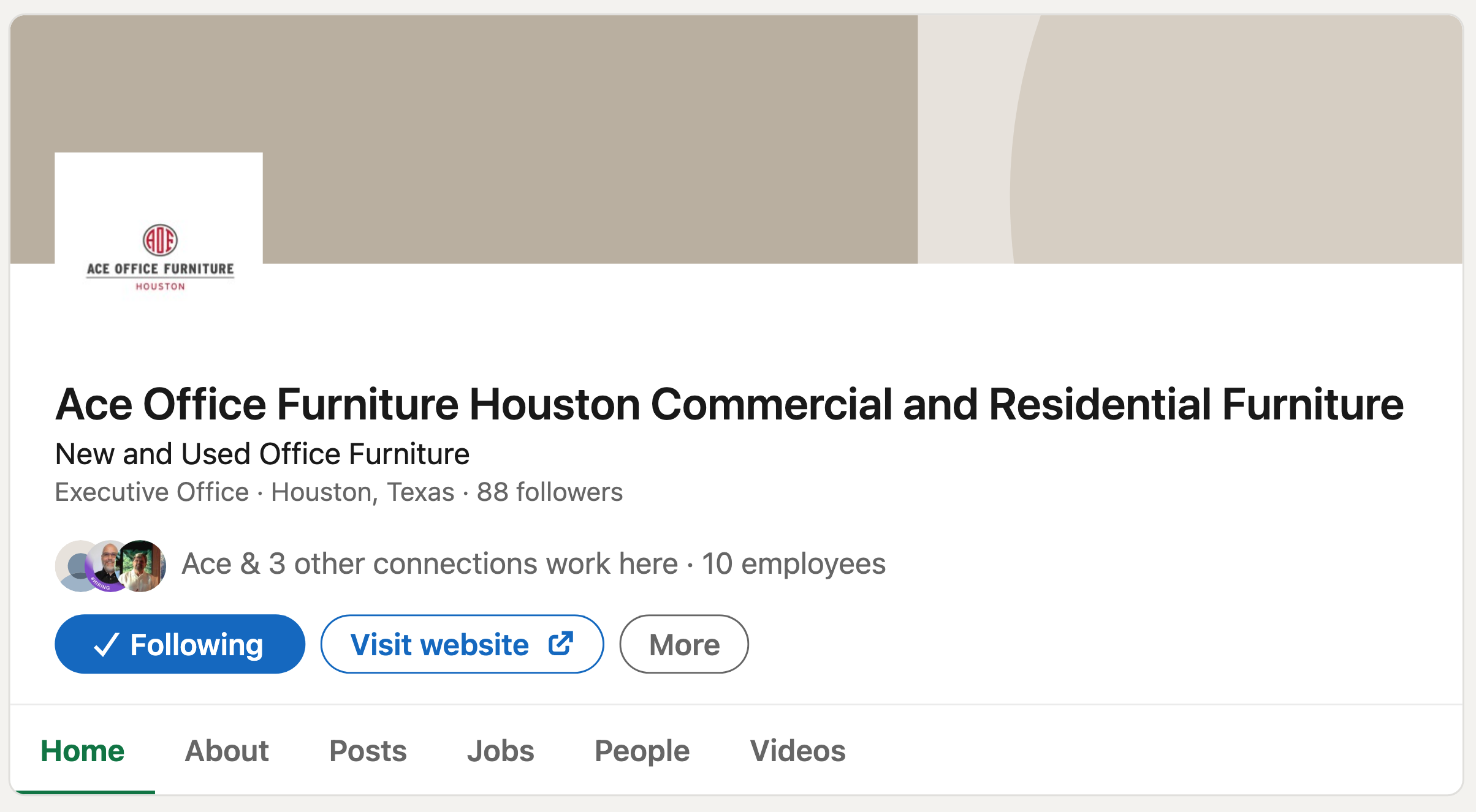 Ace Office Furniture Houston Linkedin Link