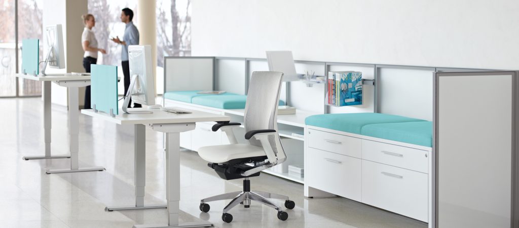 Modern Clean Clinic or Office furniture solutions for seating area and waiting room and more