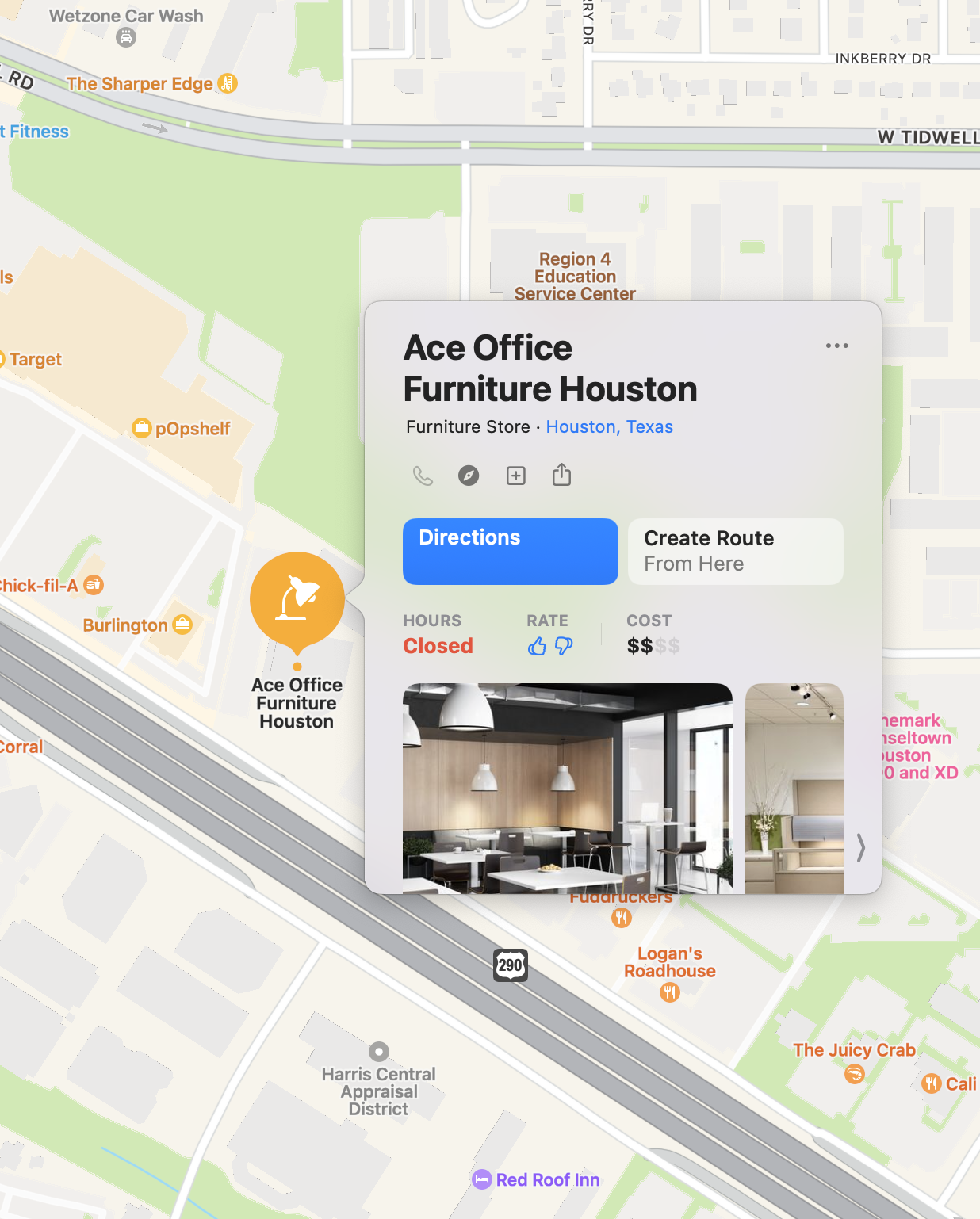 Apple Maps - Ace Office Furniture Houston